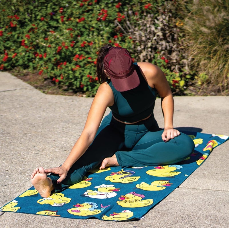 Sprints Athletic Running Towel, Full-Sized, Car Seat Cover - Performance Microfiber (Get Ducked) - Image 2